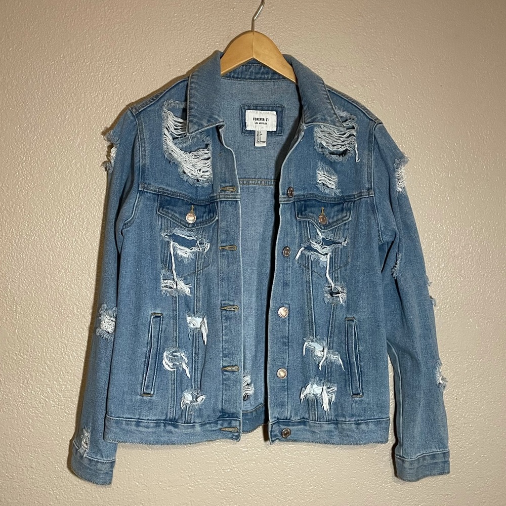 Distressed Jean Jacket